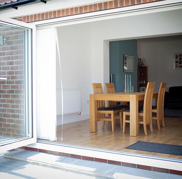 Open Bi-Folding Doors Hull