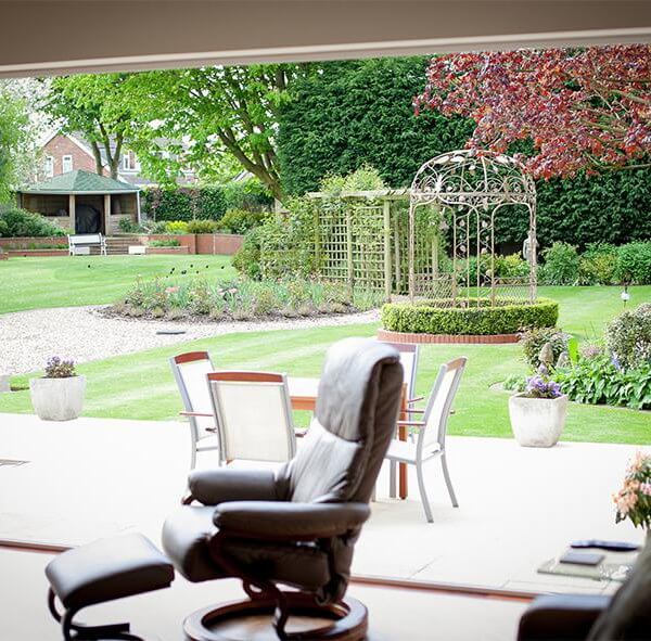 Open Bi-folding doors