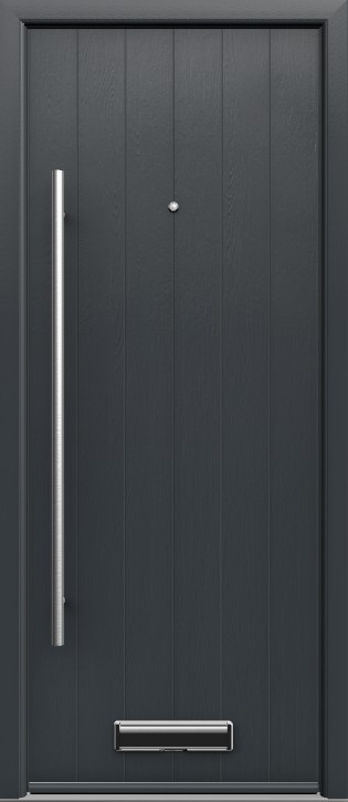Ancona Solid Anthracite Grey